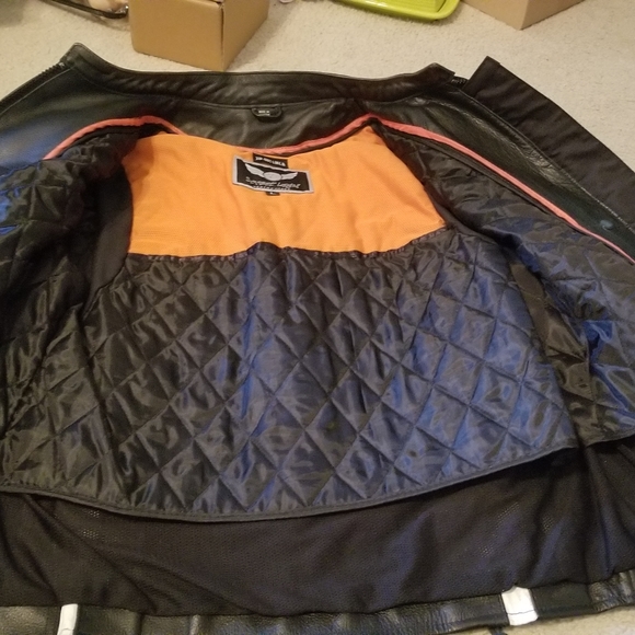 Street Legal Performance Women's Leather Black Motorcycle Jacket Size Large L - Picture 3 of 12